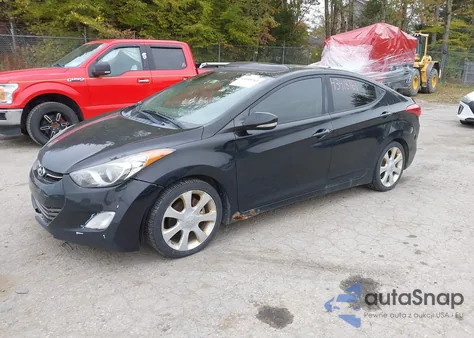 2012 Hyundai Elantra Limited (Ulsan Plant) из США, поврежденный, VIN KMHDH4AE8CU352358